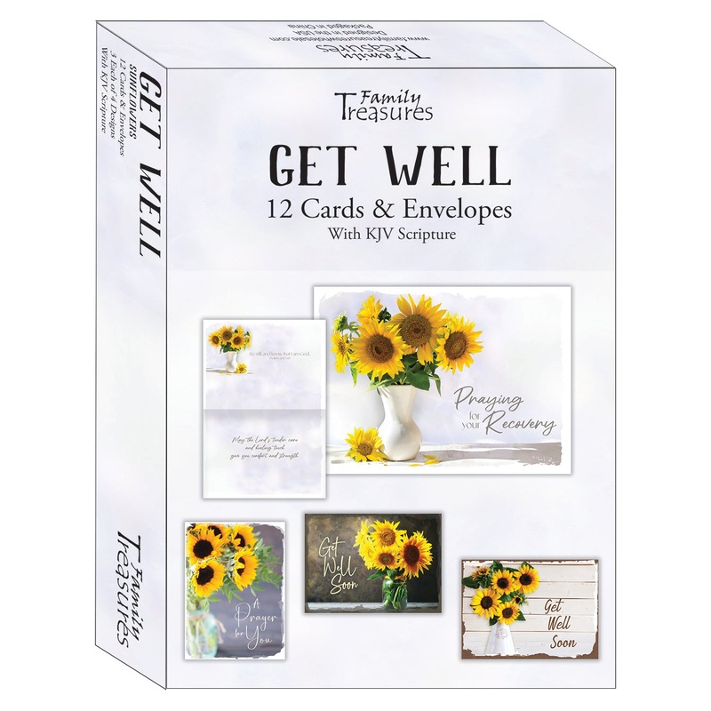 Sunflowers Get Well Boxed Cards FT22731