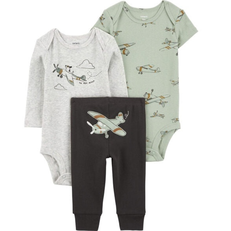 Baby Boy's 3-Piece Airplane Little Outfit Set 1R035210-340