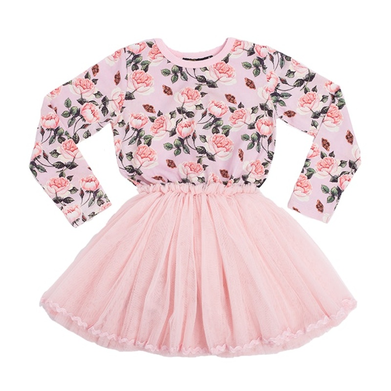 Rock Your Baby Shabby Chic Circus Dress in pink