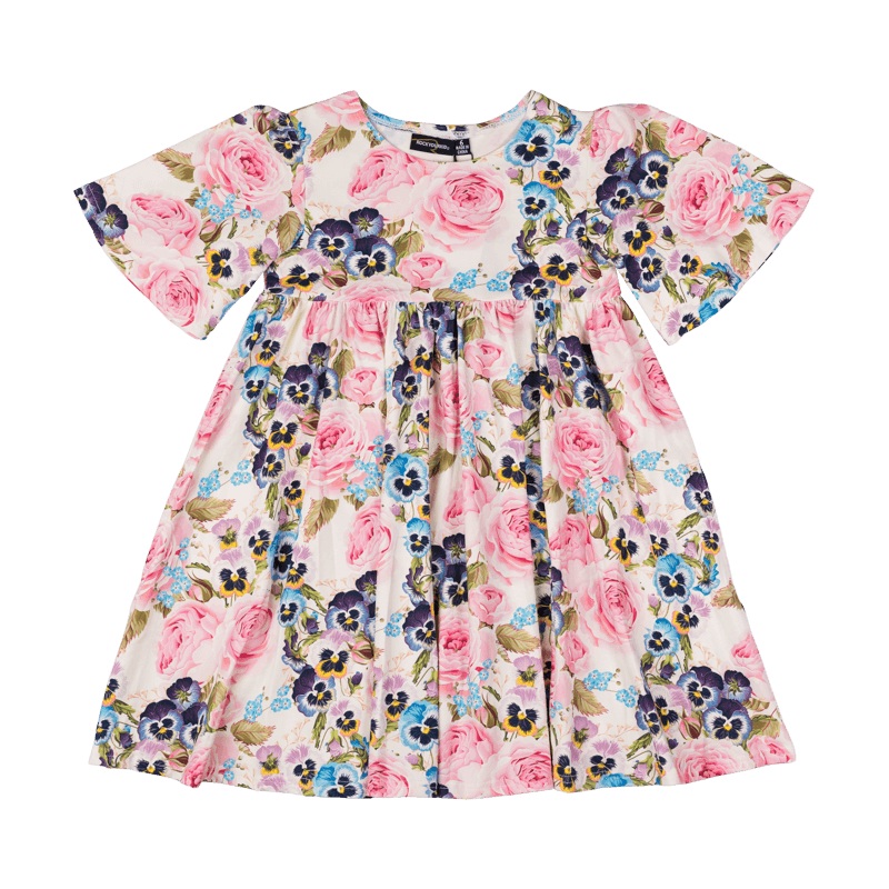 Rock Your Baby Violet goldie dress in white