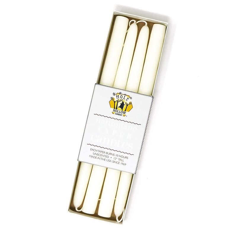 12 Taper Candles Set of 4
