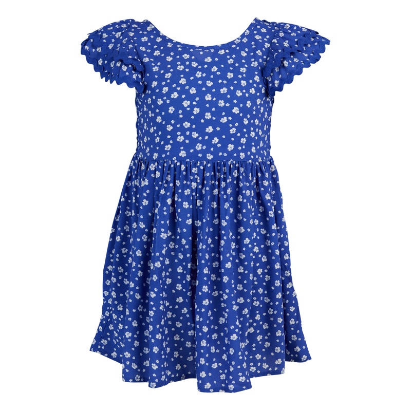 Eve Girl Siena dress in Blue print