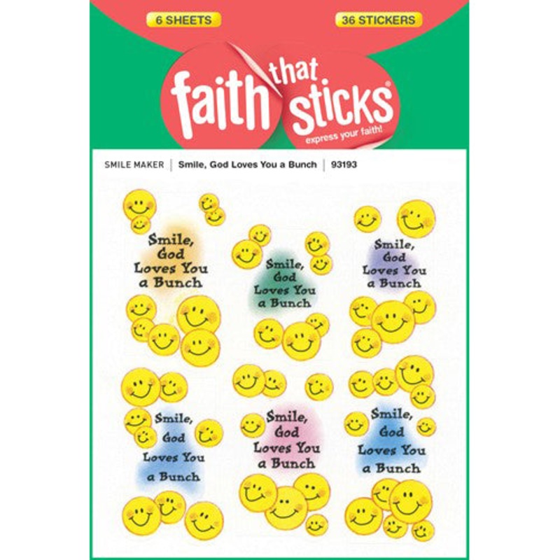 God Loves You a Bunch Stickers 93193