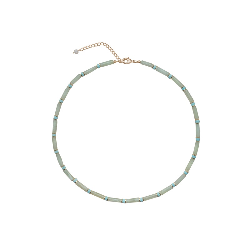 Libby Necklace in Light-Green