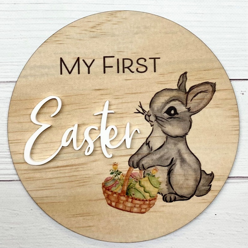 My First Easter 3D Milestone Disc - Bunny