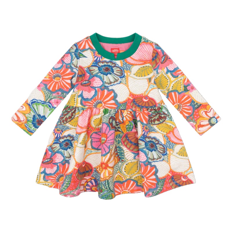 oilily dum sweat dress evening sand