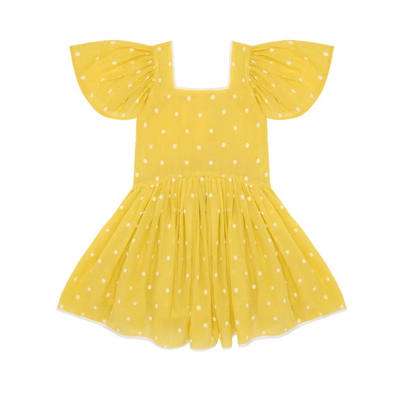 the middle daughter square the circle dress lemon spot