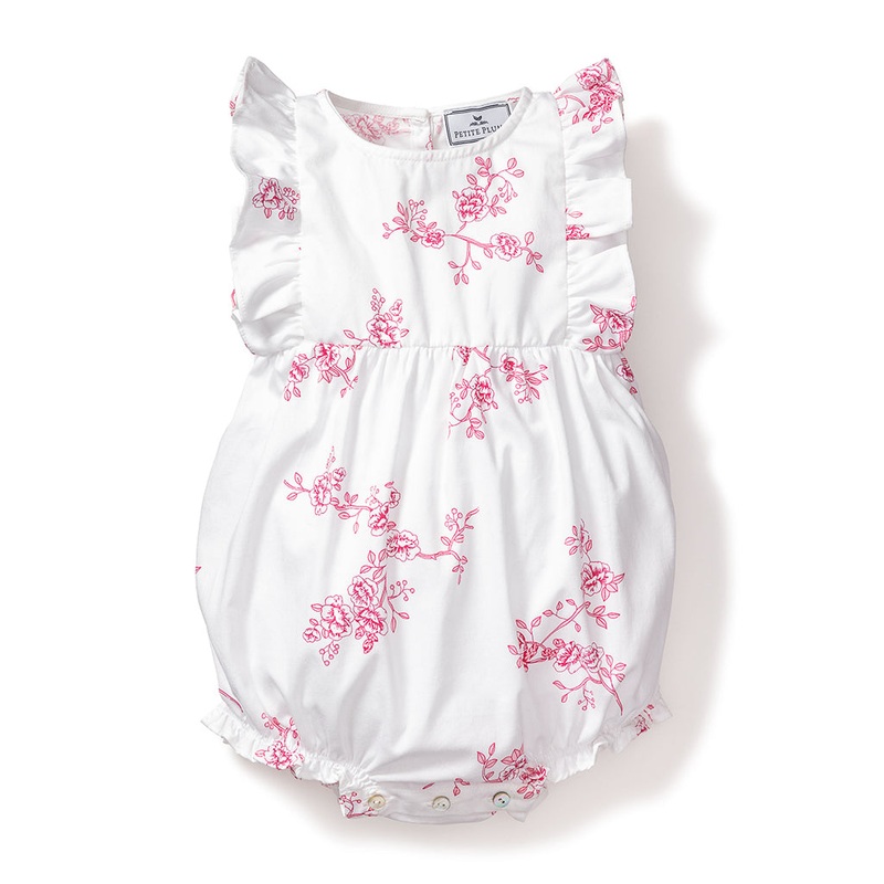 Childrens English Rose Ruffled Romper