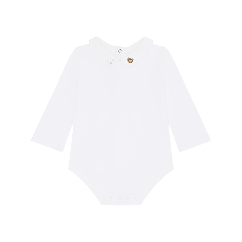 Little Bear Embroidered Collar Onesie