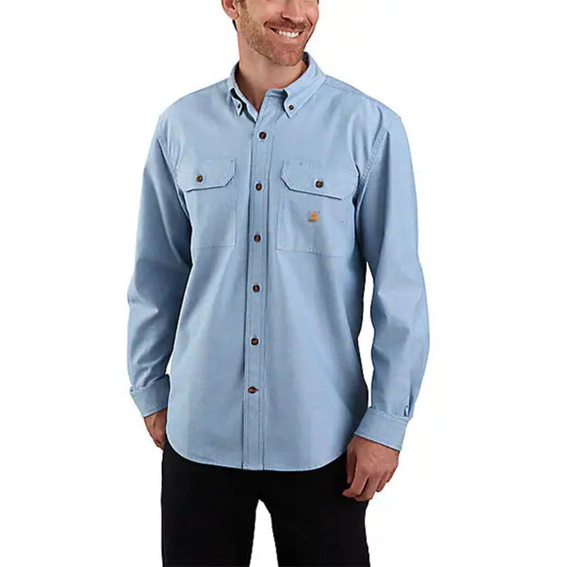Men's Chambray Long-Sleeve Shirt 104368