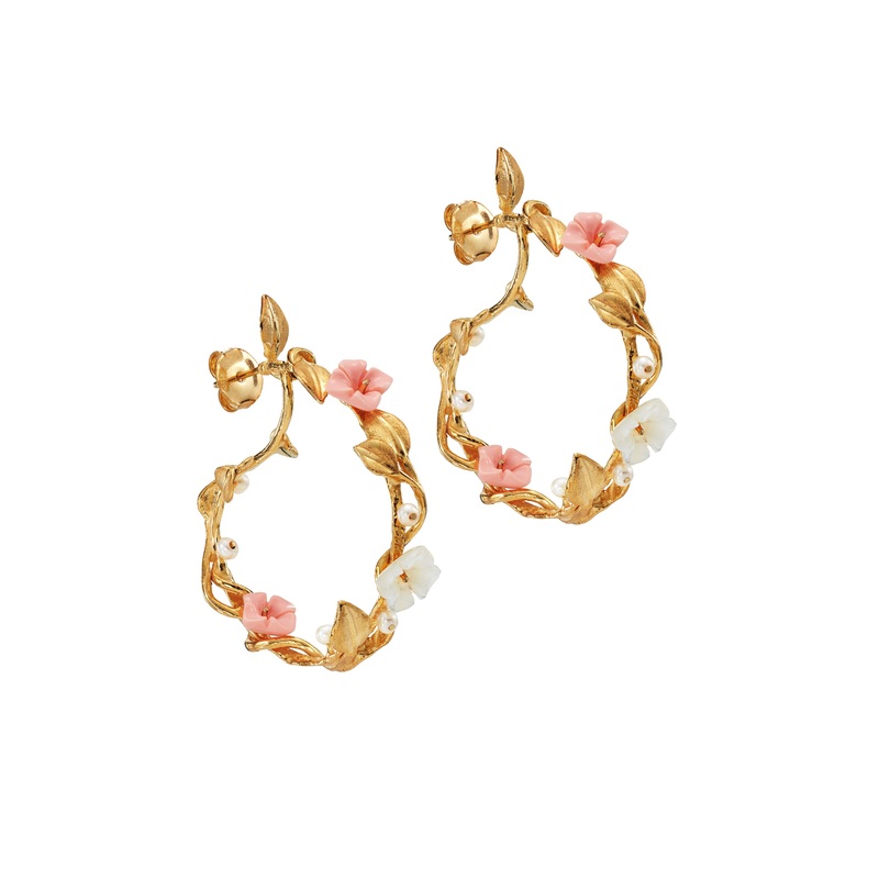 Mini Flower Whirl Earrings