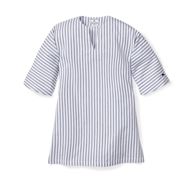Navy French Ticking Caftan