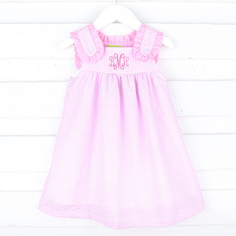 Pink Seersucker Lulu Dress