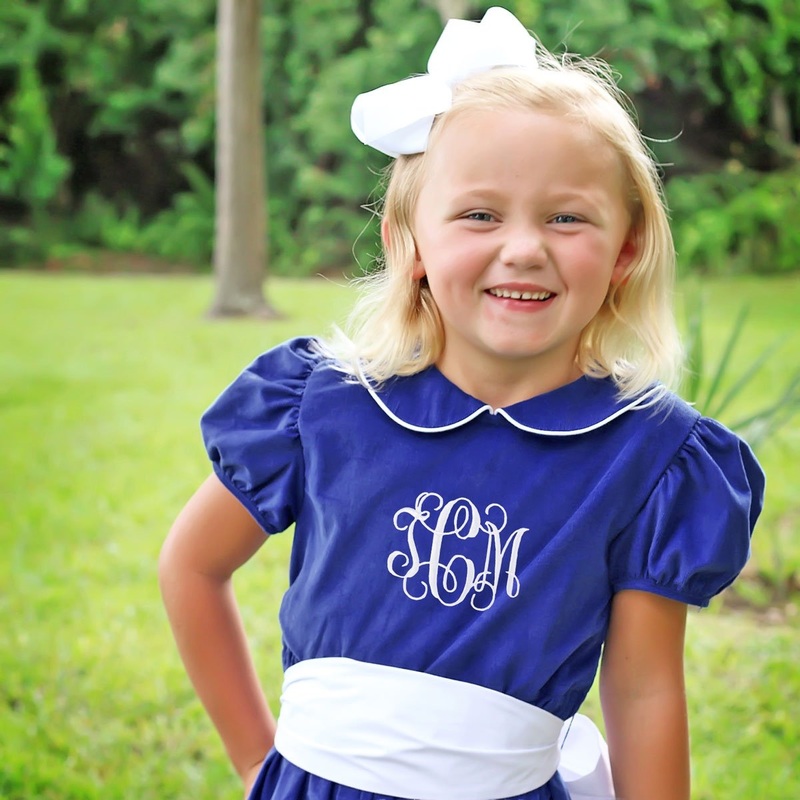 Royal Blue Corduroy Sash Dress