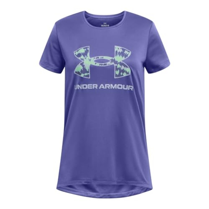 Youth Girls' UA Tech Print Fill Big Logo T-Shirt 1377016