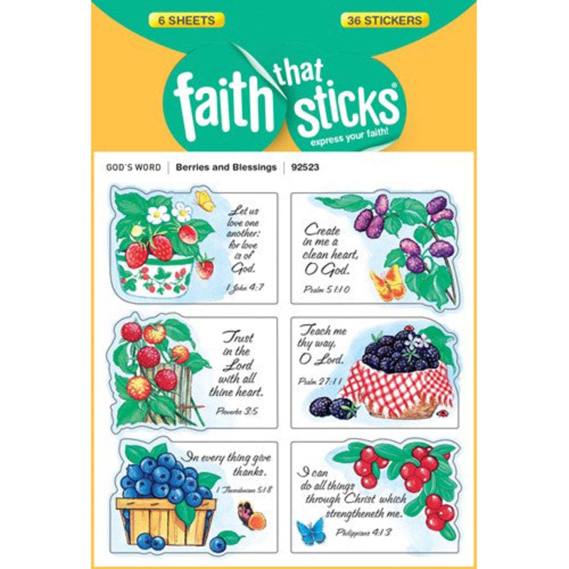 Berries and Blessings Stickers 92523