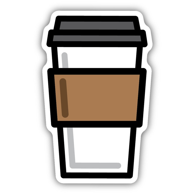 Coffee Cup Sticker 1118-LSTK
