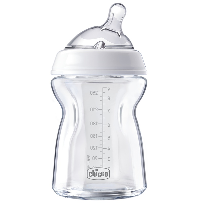 Chicco Glass Bottle: NaturalFeeling - 0m+ 250ml