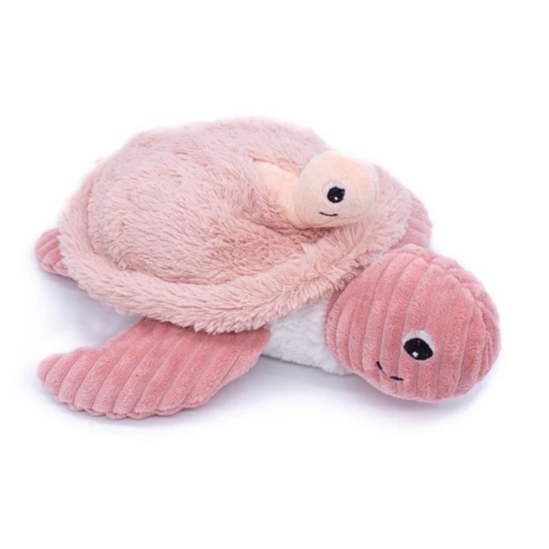 Plush Sea Turtle with Baby - Pink