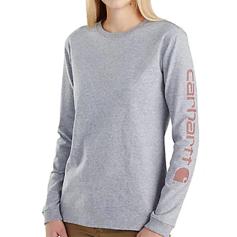 Women's Long Sleeve Logo Sleeve Graphic Tee 103401