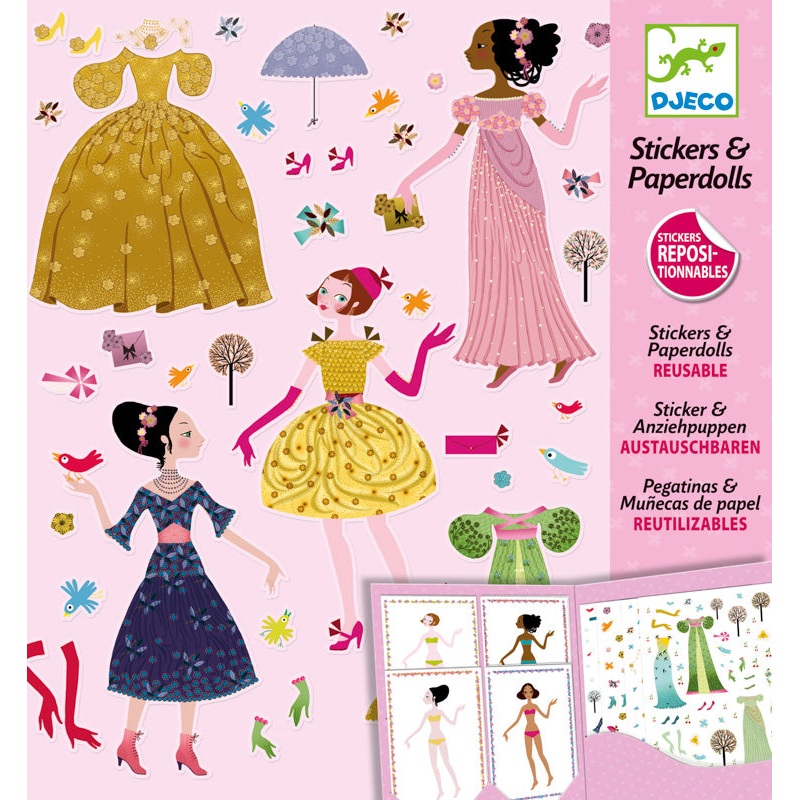 Dresses Through Seasons Stickers And Paper Dolls