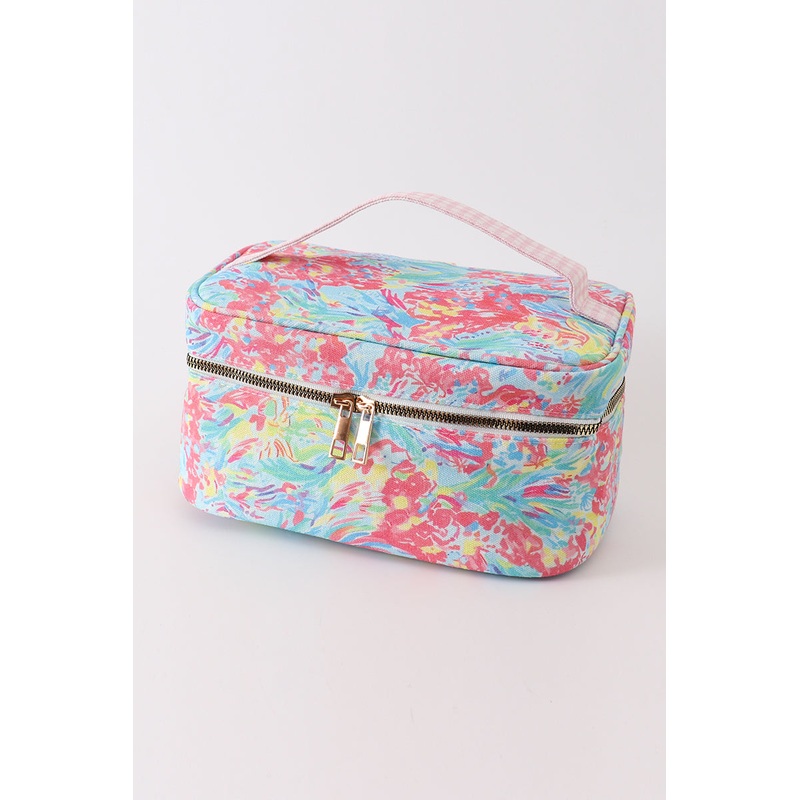 Green floral makeup bag ZCYS959547199377