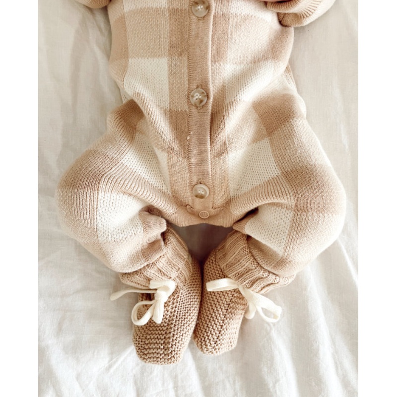 Ziggy Lou | Booties, Gingham Caramel