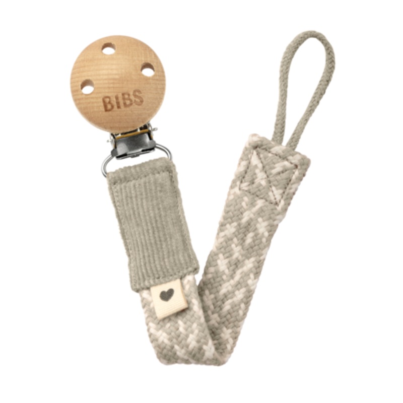 BIBS Paci Braid - Ivory/Sand