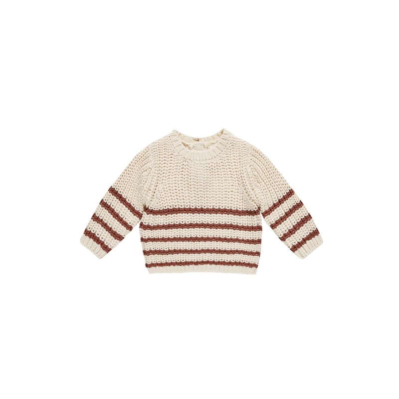 Rex Sweater | Cranberry Stripe