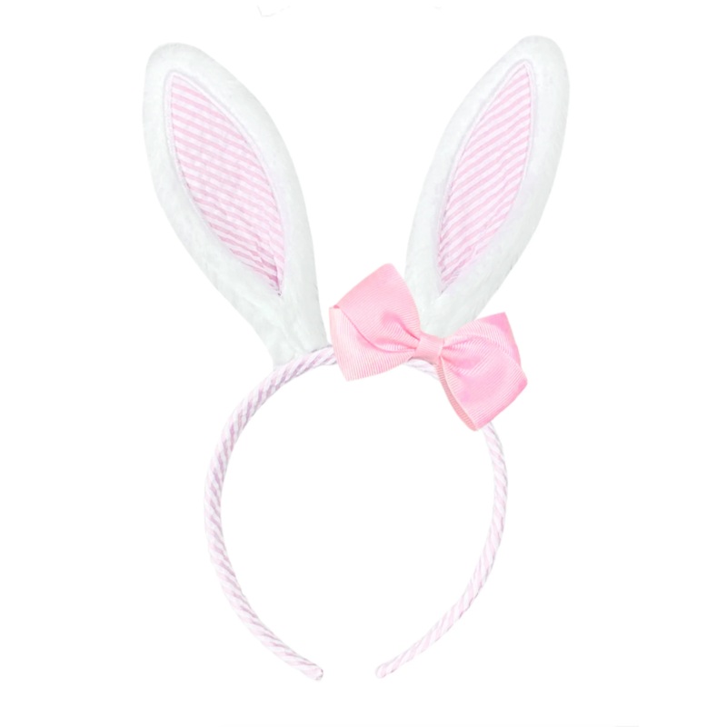 Seersucker Bunny Ears - Pink (FINAL SALE)