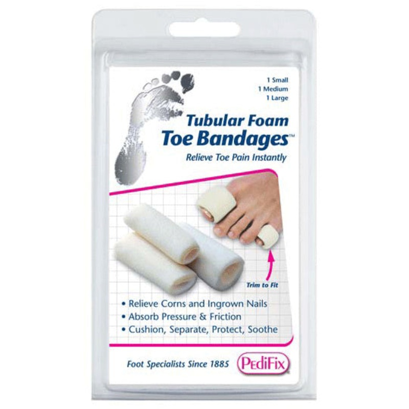 Tubular Foam Toe Bandages P337-MIX