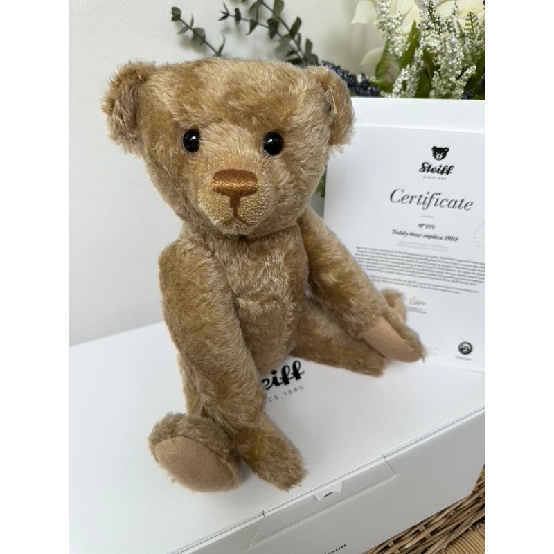 1910 Replica Steiff Collectable 2024 New Release Growler Mohair Teddy Bear No 375