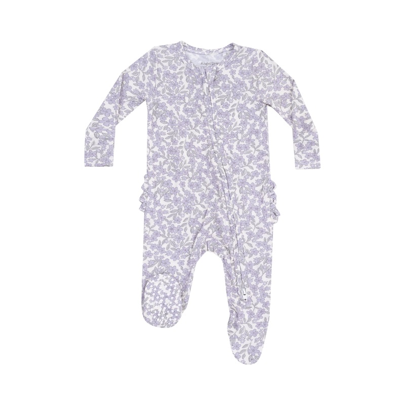 Forget Me Not Ruffle Back Footie