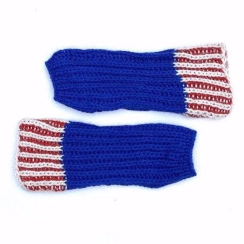 cabbages & kings ny fingerless gloves cobalt