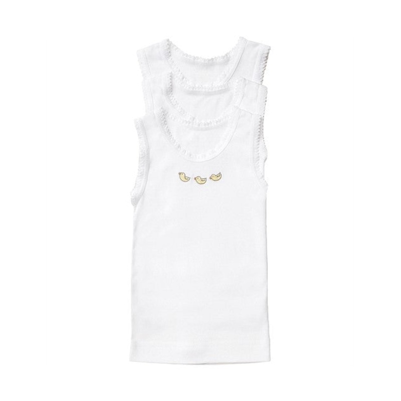 MQA53 3pk Singlets White/White/Duck