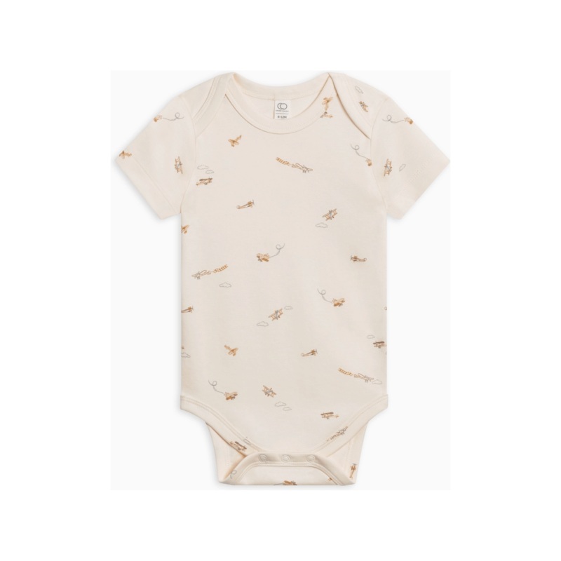 Colored Organics Afton Bodysuit- Airplane/ Mist