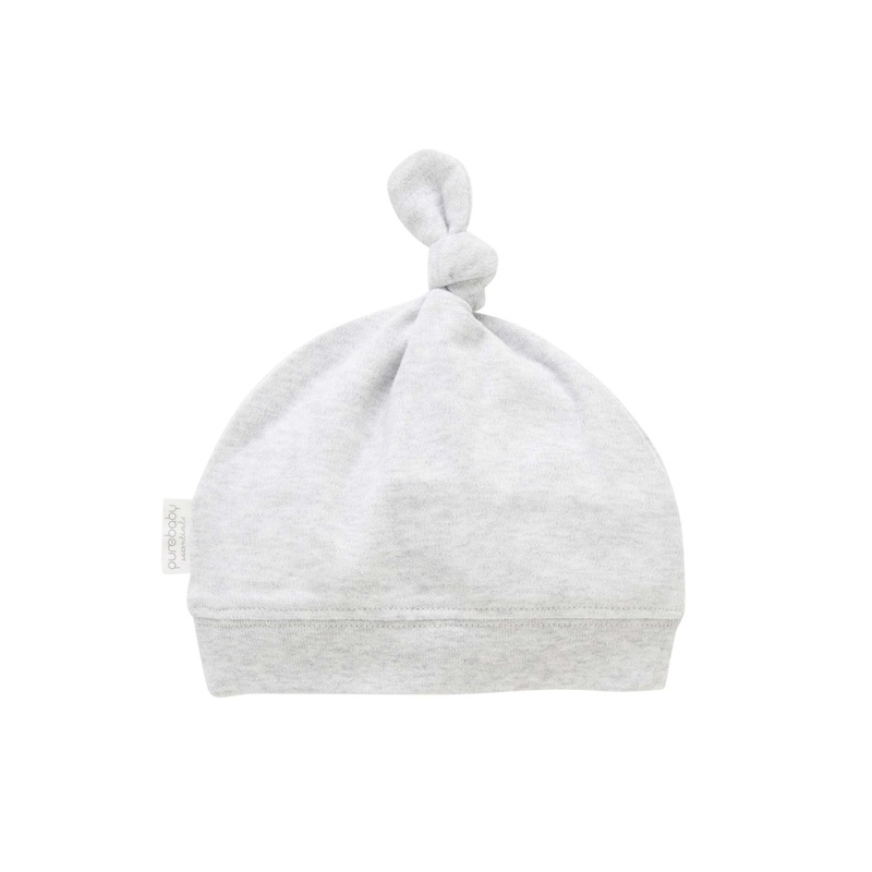 Knot Hat - Pale Grey Melange