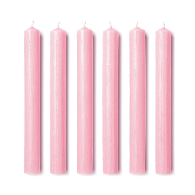 Dinner Candles in Marguerite Pink