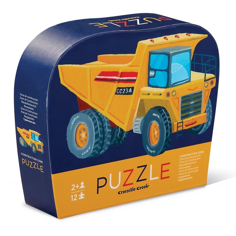 Crocodile Creek Mini Puzzle 12 Piece - Construction