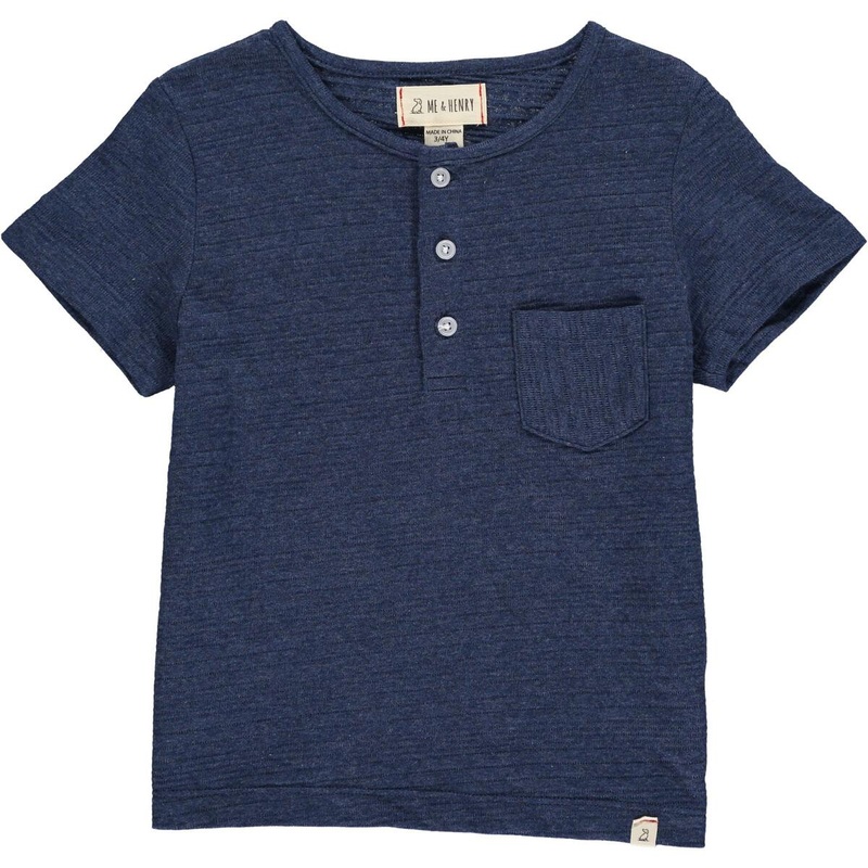 Dodger Navy Ribbed Henley