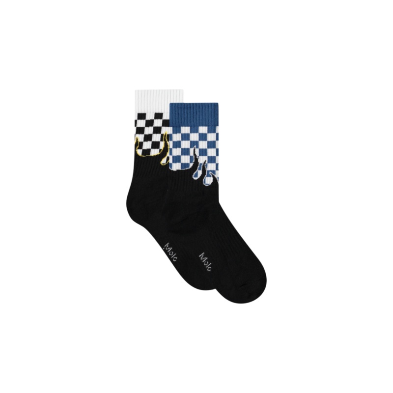 Molo Norman Blue Flames Socks 2pk