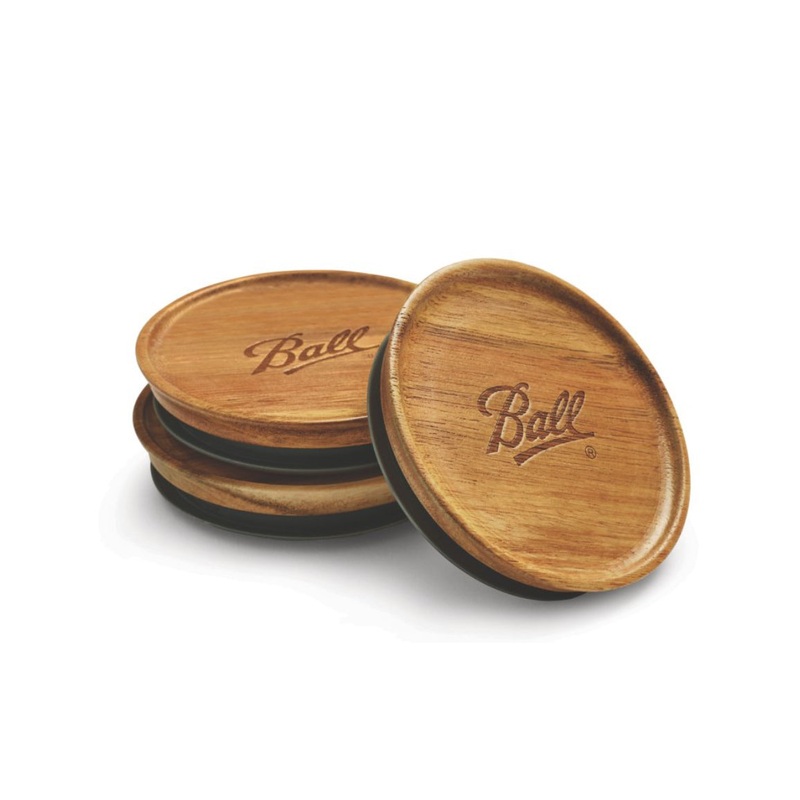 Wide Mouth Wooden Storage Lids 3 pack 2141326