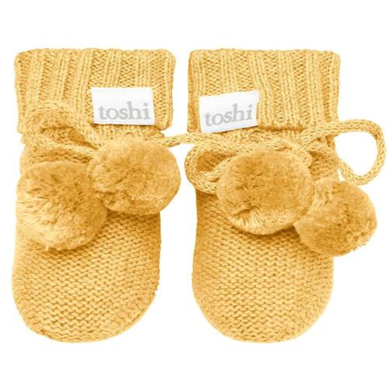 Toshi Organic Booties Marley Butternut in yellow
