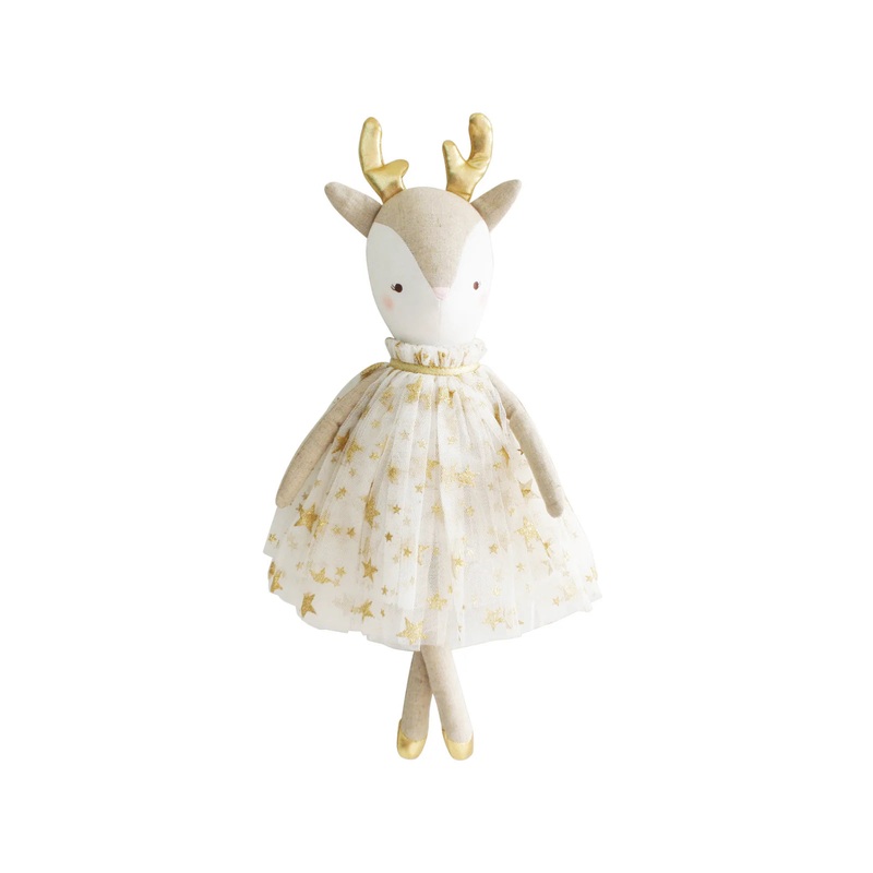 Angelica Reindeer Doll Gold
