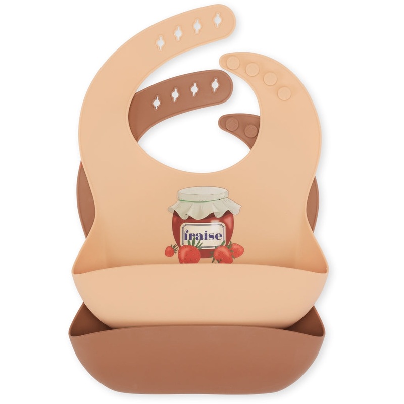 Pack Silicone Bib | Fraise