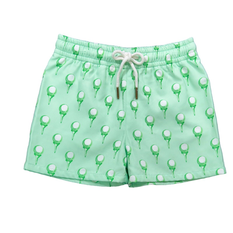 Saint Simons Swim Trunks- Green Golf