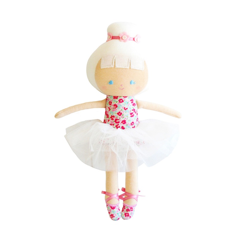 Sweet Floral Baby Ballerina Doll