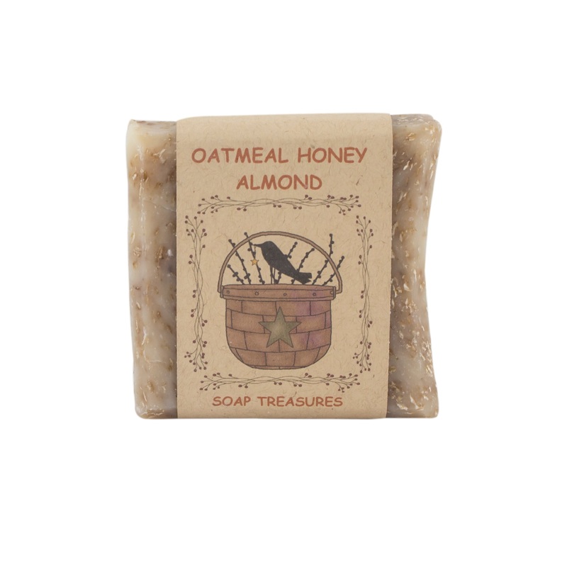 Handmade Bar Soap Oatmeal Honey Almond PRIM-OHA