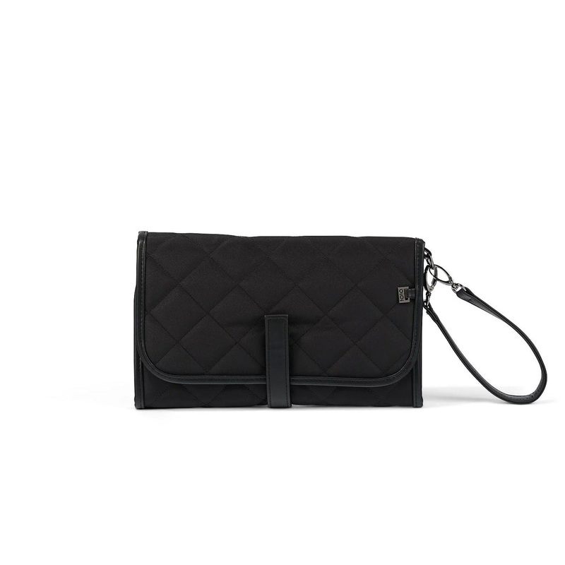 OiOi Change Clutch - Black Quilt