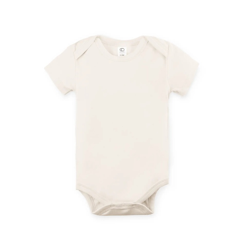Short Sleeve Classic Bodysuit - Natural